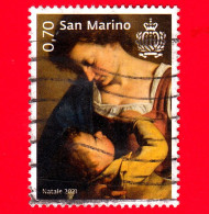 SAN MARINO - Usato - 2021 - Natale – “Madonna Col Bambino” – 0.70 - Usati