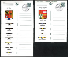 BE   BK 15 - 27    Obl    --    150 Ans Belgique  /  Les Provinces  --  Obl 1er Jour : Hannut - Geïllustreerde Briefkaarten (1971-2014) [BK]