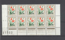 REUNION - CFA - Bloc De 10 Timbres - Neufs Sans Traces De Charnières - Yvert Taxe 50 - Bords De Feuille - Unused Stamps