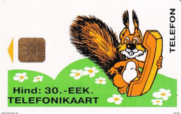 ESTONIA - Squirrel, Seva-R Telecard 30 EEK, Chip TA20, Tirage 500, 12/95, Mint - Estonia