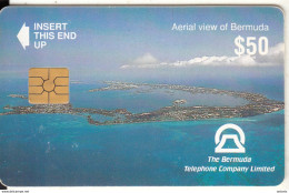 BERMUDA ISL. - Aerial View Of Bermuda(reverse B Without CN), Chip GEM2.1, Tirage %5000, Used - Bermudes