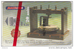 MALTA - Telephone Model 1875 By Al.Graham Bell, Hello Through The Ages, Collector"s Card No 1, Tirage 2000, 06/98, Mint - Malta