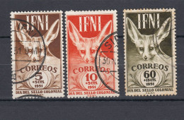 Ifni - 1951 - Stamp Day, Animals - Used Set  (e-773) - Ifni