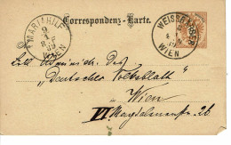 Empire AUTRICHIEN Timbre Type N°40  CORRESPONDENZ KARTE DE 1889 - Postkarten