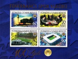 Turkey - 2007 - Centenary Of Fenerbahce Sports Club - Mint Stamp Sheetlet - Neufs