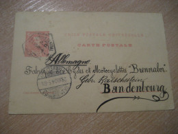 LISBOA 1904 To Brandenburg Germany Cancel UPU Carte Postale Postal Stationery Card PORTUGAL - Covers & Documents