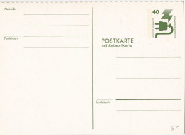 BRD Postkarte Mit Antwortkarte 2x Mi.Nr. 699 Eingedruckt **, Unfallverhütung - Cartes Postales - Neuves