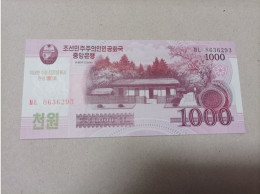 Billete Corea Del Norte, 1000 Won, Año 2008, Conmemorativo 100 Aniversario, UNC - Korea, Noord