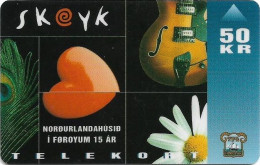 Faroe - Faroese Telecom (Magnetic) - Skeyk Music - 50Kr. - 35.000ex, Used - Faroe Islands