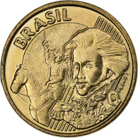 Brésil, 10 Centavos, 1998, Bronze Plated Steel, SUP, KM:649.2 - Brasile