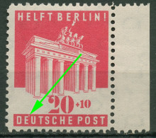 Bizone 1948 BERLIN-HILFE Mit Plattenfehler 102 A ? Postfrisch - Mint