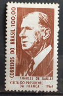 C 518 Brazil Stamp President Of France Charles De Gaulle Personality 1964 - Autres & Non Classés