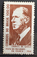 C 518 Brazil Stamp President Of France Charles De Gaulle Personality 1964 MH - Andere & Zonder Classificatie