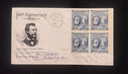 O) 1947 CANADA, ALEXANDER GRAHAM BELL, INVENTOR DEP RIMER TELEPHONE, VISIBLE SPEECH SYSTEM FOR THE DEAF - Andere & Zonder Classificatie