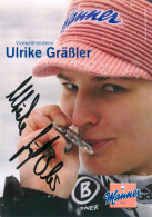 Autogramm AK Manner Skispringerin Ulrike Gräßler Lok Eilenburg VSC Klingenthal Im Vogtland Olympia DSV FIS Nordsachsen - Authographs