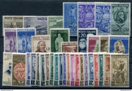 1950 Italia Repubblica, Annata Completa , Francobolli Nuovi , 37 Valori , MNH** - Annate Complete