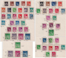 ALLEMAGNE / GERMANY (British/American Zone) 1949/52 Mint** & Used Buildings Series Selection - Very Fine - Postfris