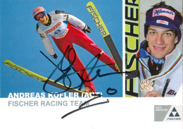1) Autogramm Fischer AK Skispringer Andreas Kofler Innsbruck-Bergisel Fulpmes Im Stubaital Olympiasieger ÖSV Österreich - Authographs