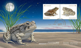 Canada 2024, Endangered Animal, Reptile, Frog, Pond, Leaf,Toad, Egg,Moon, FDC Cover (**) - Covers & Documents