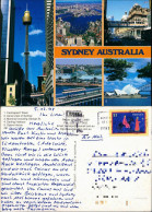 Postcard Sydney MB Tower, Luftbild, Straße 1998 - Sydney