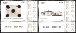 LITHUANIA 2020-07 EUROPA: Ancient Postal Routes. Architecture. Data-Corner, MNH - 2020