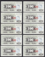 BOSNIEN - HERZEGOVINA 10 St. á 100.000 Dinara 15.10.1993 Pick 56f VF/XF (2/3)  - Bosnie-Herzegovine