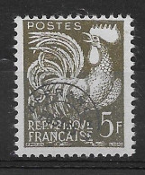 Francia - 1957 . Coq Gaulois YT = Po 107  (**) - 1964-1988