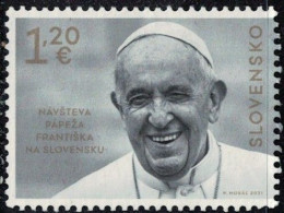 Slovaquie 2021 Used Visite Du Pape François En Slovaquie SU - Used Stamps