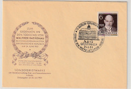 Berlin: FDC  6 Pfg. Mnner Berlins (Rathenau), 1953 - Autres & Non Classés