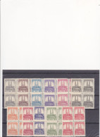 1939 COB 214-24 Gedenkteken Albert-Monument Albert Blok-block 4x MNH - Ongebruikt