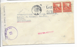 New Zealand Censored Letter To Red Cross Switzerland 1941 - Lettres & Documents