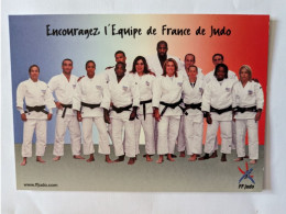 CP - Arts Martiaux Judo Encouragez L'équipe De France - Arti Marziali