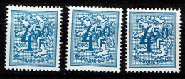 1745 X 3 Nuances   ** - 1951-1975 Heraldischer Löwe (Lion Héraldique)