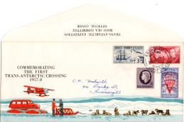 Ross Dependency 1958, Attractive 1st. Transarctic Crossing Commemorating Cover - Otros & Sin Clasificación