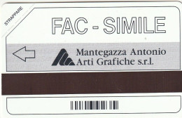 PROTOTIPO MANTEGAZZA FAC SIMILE  (E77.28.2 - Test- Und Dienst-TK