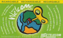 PREPAID PHONE CARD TELECOM WELCOME RICARICABILE  (USP25.1 - Cartes GSM Prépayées & Recharges