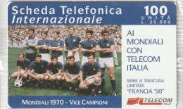 4234 FRANCIA 98 MONDIALI CALCIO NUOVA TELECOM INTERNAZIONALE (USP17.4 - Cartes GSM Prépayées & Recharges