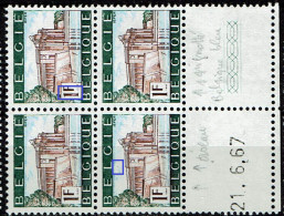 1424 Bloc 4 ** Cd 21.6.67 Et T3 Oiseau, T2  1 Grignoté - 1961-1990