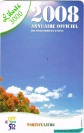 NOUVELLE CALEDONIE NEW CALEDONIA Telecarte Phonecard Prepayee Prepaid Liberte 3000 F Annuaire 2008 Ex. 2011 UT B - Nouvelle-Calédonie