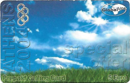 Greece: Prepaid Global Line - Olympic Games Athens 2004 - Grèce