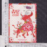 [Carte Maximum / Maximum Card / Maximumkarte] Singapore 2021 | Lunar New Year, Year Of The Ox Postage Label - Chinees Nieuwjaar