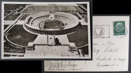 GERMANY THIRD 3rd REICH ORIGINAL POSTCARD BERLIN 1936 SUMMER OLYMPICS STADIUM VIEW - Olympische Spiele