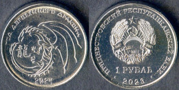 Transnistria Moldova 1 Ruble 2023 Chinese Zodiac Year Of Dragon Год Дракона - Moldova