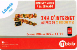 NOUVELLE CALEDONIE NEW CALEDONIA Telecarte Phonecard Prepayee Prepaid Liberte 1000 F Brochette Ex. 2018 UT B - Nouvelle-Calédonie