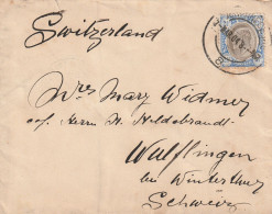 Transvaal Lettre Pour La Suisse 1904 - Transvaal (1870-1909)