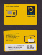 TANZANIA - TTCL Unused Chip SIM Phonecard - Tanzanie