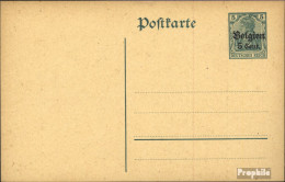 Dt. Landespost In Belgien P6 Amtliche Postkarte Gebraucht 1916 Germania Mit Aufdruck - Other & Unclassified