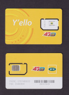 ZAMBIA - MTN  Y'ello 4G LTE Unused Chip SIM Phonecard - Zambia