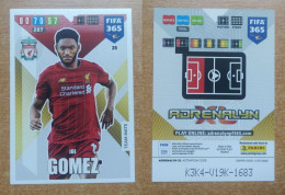 AC - 39 JOE GOMEZ  LIVERPOOL  PANINI FIFA 365 2020 ADRENALYN TRADING CARD - Trading Cards