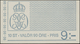 Markenheftchen König Carl XVI. Gustaf 90 (Ö) Kobalt 10x 901D, ** - Unclassified